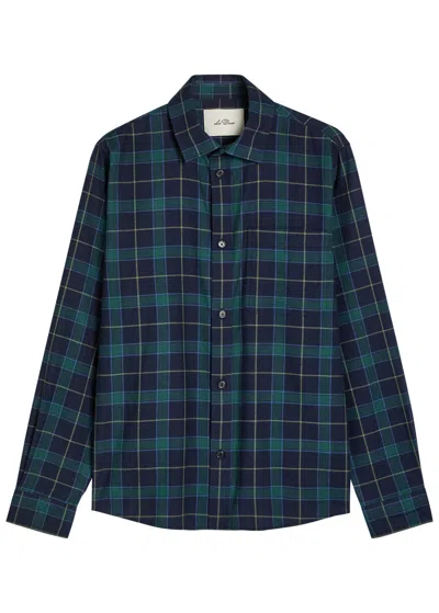 Les Deux Lennon Checked Cotton Overshirt In Multi