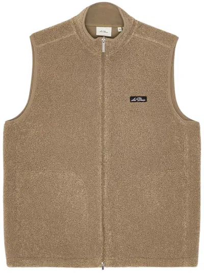 Les Deux Patch Teddy Vest In Neutral