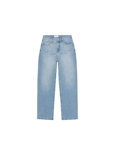 Les Deux Roi Washed Denim Jeans In Blue