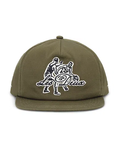 Les Deux Logo Basketball Cap In Green