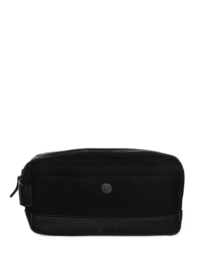 Les Deux Logo-debossed Wash Bag In 黑色