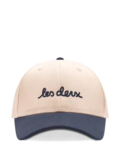 Les Deux Logo-embroidered Baseball Cap In Neutral