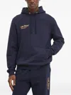 Les Deux Hoodie Mit Logo-stickerei In Blue
