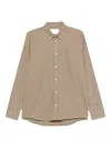 Les Deux Logo-embroidered Shirt In Brown