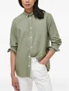 Les Deux Logo-embroidered Shirt In Green