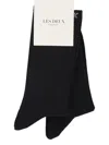 Les Deux Logo-embroidered Socks Set In Black