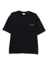 Les Deux Logo-embroidered T-shirt In Blue