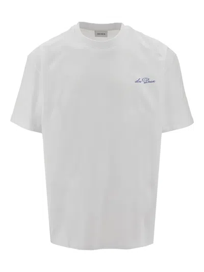 Les Deux Logo-embroidered T-shirt In White
