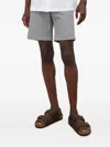 Les Deux Logo-embroidered Tailored Shorts In Gray