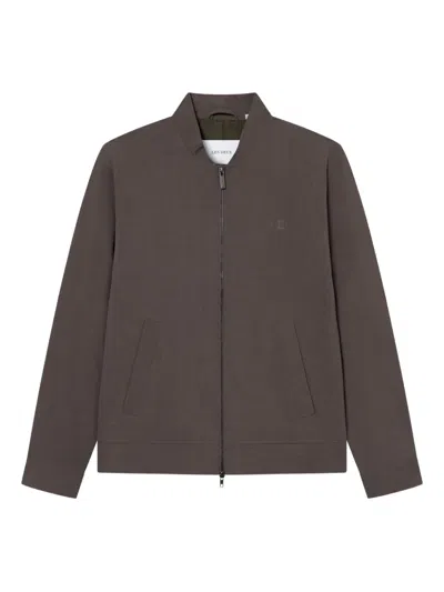 Les Deux Logo-embroidery Jacket In Brown
