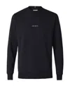 Les Deux Logo Long-sleeved Round-necked Sweater In Black