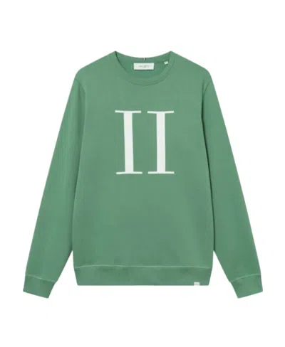 Les Deux Logo Long-sleeved Sweater In Green