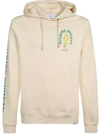 Les Deux Logo-print Hoodie In White