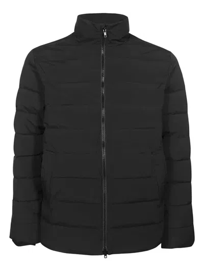 Les Deux Logo-print Padded Jacket In Schwarz