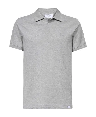 Les Deux Logo Short-sleeved Polo Shirt In Gray
