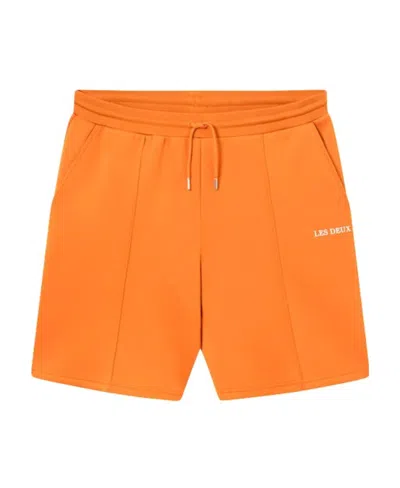Les Deux Logo Shorts In Orange