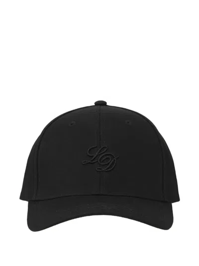 Les Deux Logo-embroidered Baseball Cap In Black
