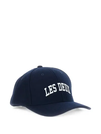 Les Deux Logo-embroidered Baseball Cap In Blue