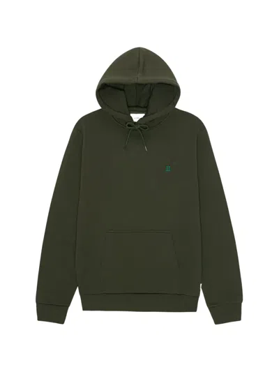 Les Deux Logo-embroidered Hoodie In Green