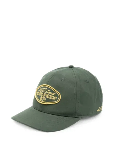 Les Deux Logo-patch Baseball Cap In Green
