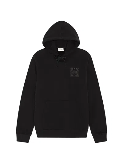 Les Deux Logo-print Drawstring Hoodie In Black