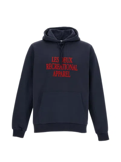 Les Deux Logo-print Drawstring Hoodie In Transparent
