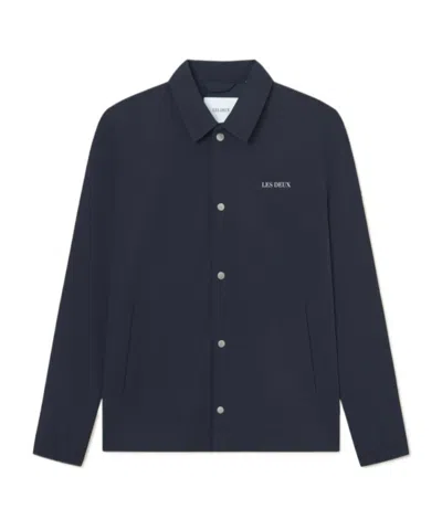 Les Deux Long Sleeve Casual Jacket In Blue