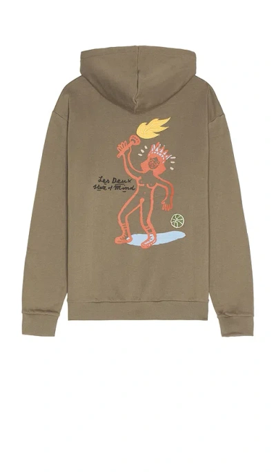 Les Deux Luca Hoodie In Bungee Cord