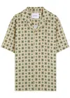 Les Deux Lukas Aop Tapestry Shirt Ivory In Multi