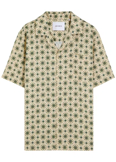 LES DEUX LES DEUX LUKAS AOP PATTERNED WOVEN SHIRT