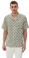 Les Deux Lukas Aop Tapestry Shirt Ivory In Multi