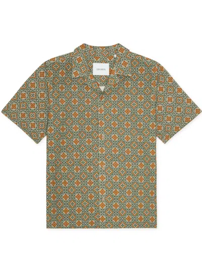 Les Deux Lukas Arabesque Aop Shirt In Multi