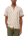 Les Deux Lukas Aop Wild Flowers Shirt Ivory In Ivory