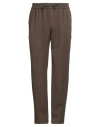 Les Deux Man Pants Khaki Size Xl Recycled Polyester, Viscose, Elastane In Brown