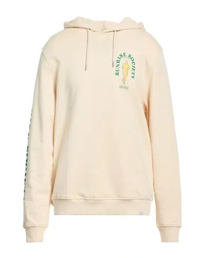 Les Deux Man Sweatshirt Cream Size Xxl Cotton In White