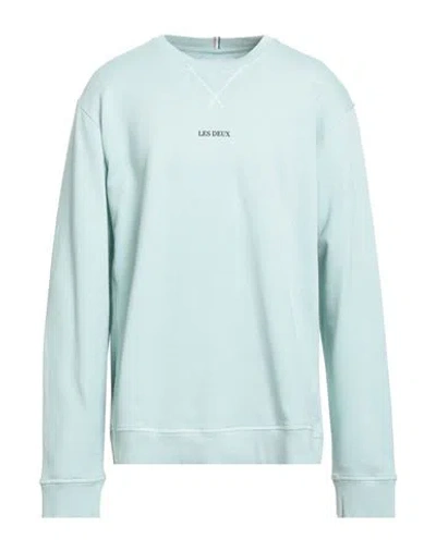 Les Deux Man Sweatshirt Light Green Size Xxl Cotton In Blue