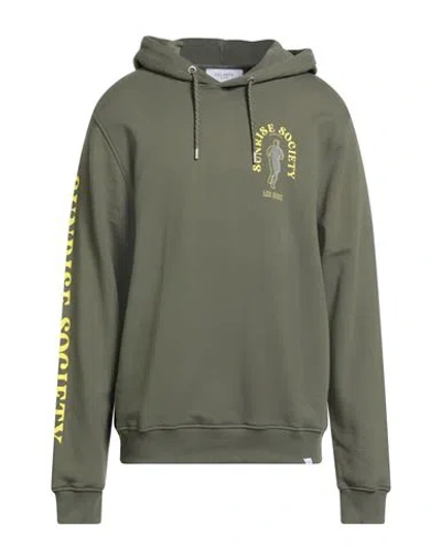 Les Deux Man Sweatshirt Military Green Size Xl Cotton In Gray