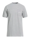 Les Deux Man T-shirt Grey Size Xl Cotton In Gray