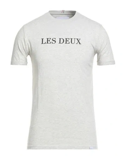 Les Deux Man T-shirt Light Grey Size Xs Cotton In White