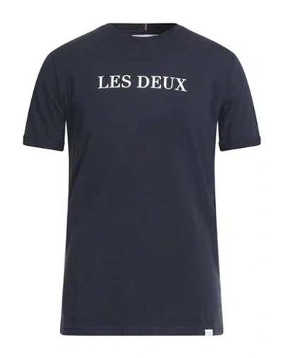 Les Deux Man T-shirt Midnight Blue Size Xs Cotton