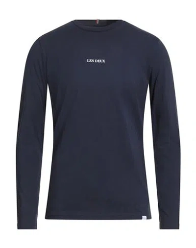 Les Deux Man T-shirt Midnight Blue Size Xxl Cotton