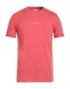 Les Deux Man T-shirt Rust Size S Cotton In Red