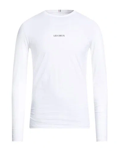 Les Deux Man T-shirt White Size Xxl Cotton
