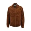 Les Deux Zip-up Corduroy Jacket In Brown