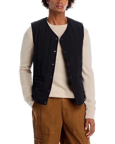 Les Deux Martin Quilted Vest In Black