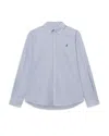Les Deux Men's Kent Embroidered Oxford Shirt In Light Blue