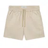 Les Deux Men's Otto Cotton Shorts In Beige In Neutral