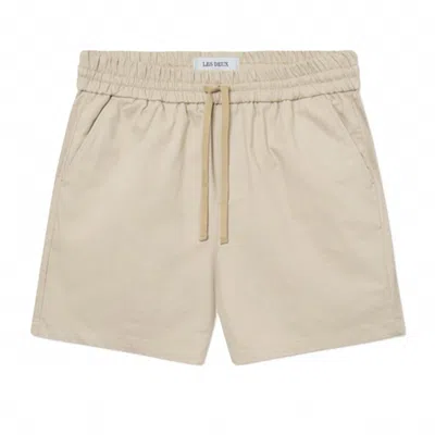 Les Deux Men's Otto Cotton Shorts In Beige In Neutral