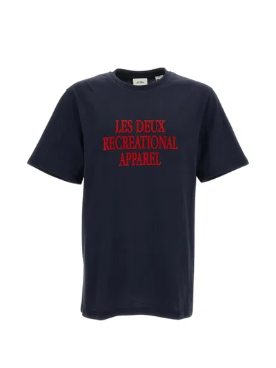 Les Deux Graphic-print T-shirt In Black