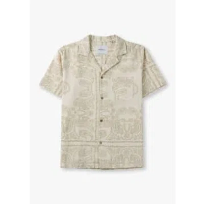 Les Deux Mens Lesley Paisley Shirt In Light Ivory In Neutral